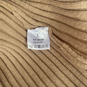 unknown brand very nice quality turtleneck sweater size L made of bamboo